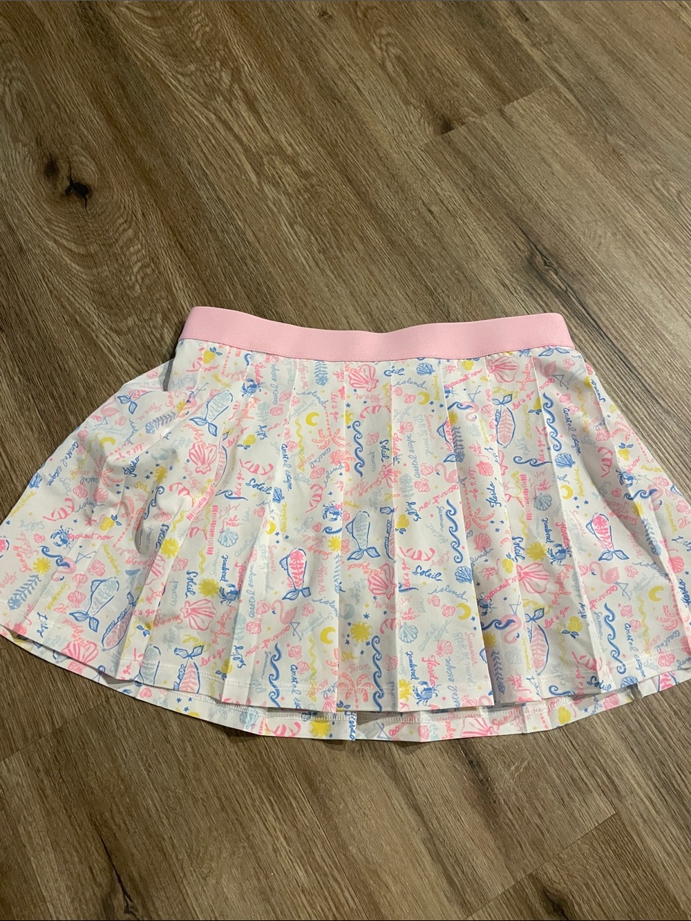 Lilly Pulitzer White Skort with Pink Waistband